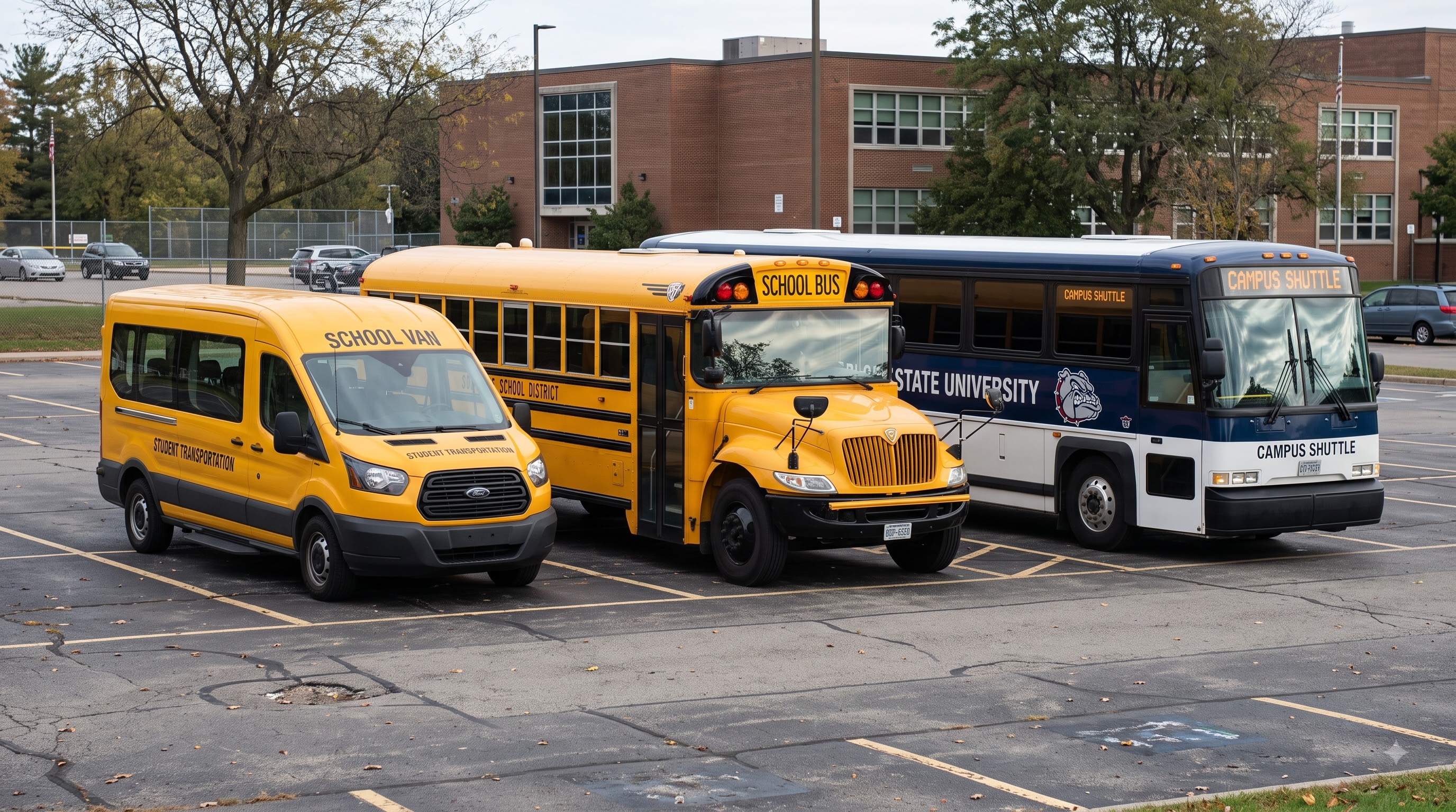 Bus driving on a road
